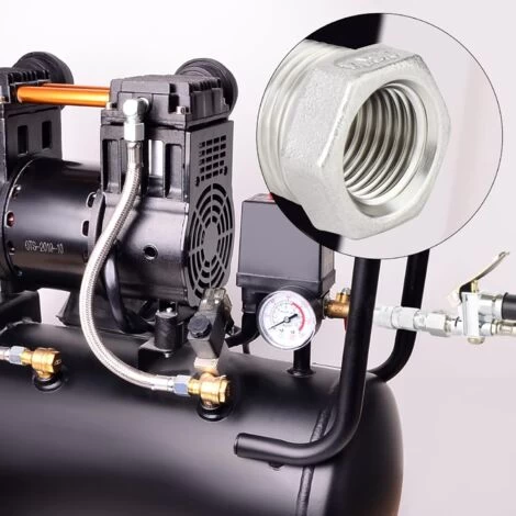 2pcs 1/2 Male To 1/4 Female BSP Hose Adapter Fitting 304 Stainless Steel Reducer Hex Bushing,Male X Female Threaded Connection - Image 5