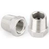 2pcs 1-1/4 Male To 3/4 Female BSP Hose Adapter Fitting 304 Stainless Steel Reducer Hex Bushing，Male X Female Threaded Connection