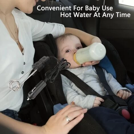 Portable Car Water Heater, 12V/24V Kettle Car Water Heater Travel Electric Water Heater Camping Water Heater (24V) - Image 3