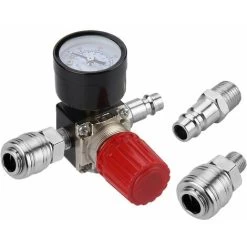 Air Pressure Regulator Three Way Valve 175psi 12bar 1/4 Inch Air Pressure Gauge Regulator For Compressor (New 3 Way Valve)