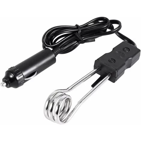 24V Immersion Water Heater Mini Portable Electric Car Immersion Heater Water Heater Traveling Camping Picnic Immersion Heater For Hot Water, Coffee Or Tea