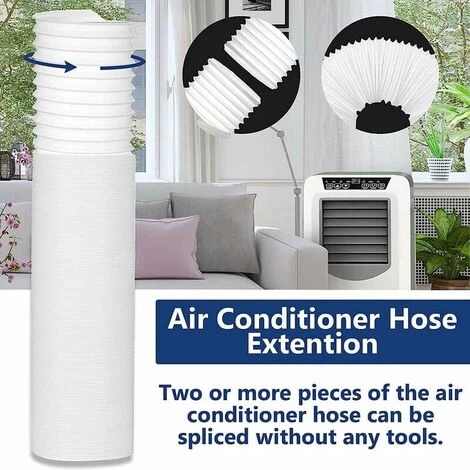 Mobile Air Conditioner Hose, Flexible Pvc Air Exhaust Hose Universal Vent Tube Hose Kit For Mobile Air Conditioner Diameter - Image 3