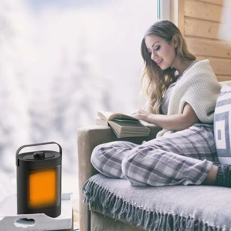 MUFF Fan Heater, Small Portable Electric Heater, Bathroom Fan Heater,with Remote Control,HQ-YND-900D - Image 2