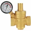 DN20 Brass Adjustable Water Pressure Reducing Valve With Pressure Gauge Pressure Meter, Brass Adjustable Water Pressure Reducing Valve (DN20)