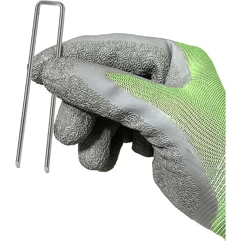 Set Of 100 Galvanized Stainless Steel Fixing Stakes H150mm, L25mm, Ø2.9 Mm - Image 2