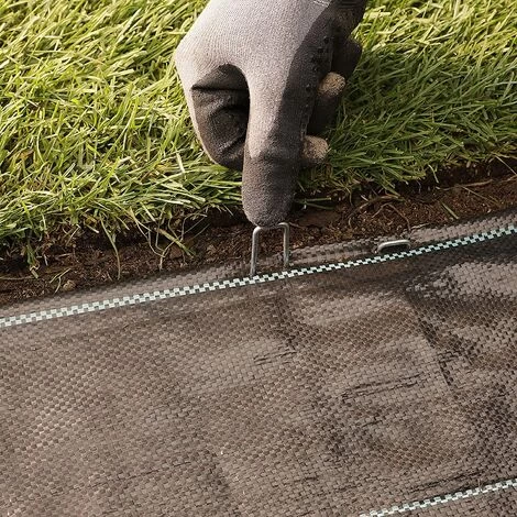 Set Of 100 Galvanized Stainless Steel Fixing Stakes H150mm, L25mm, Ø2.9 Mm - Image 3