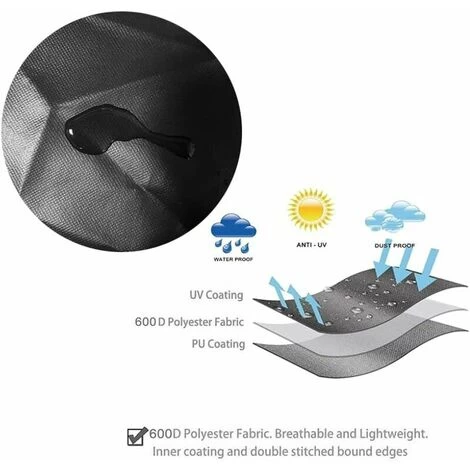 Central Air Conditioner Waterproof Air Conditioning Cover With Storage 24x24x22inch - Image 2