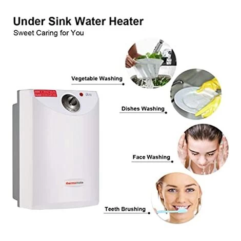 Plus Electric Water Heater Instant With Backlit LED Display, 5.5kW Tankless Hand Wash For Basins Sinks, Over/Under Sink Installation Thermomate ELEX5.5 - Image 4