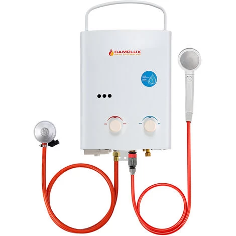 Portable Gas Water Heater, 5L Outdoor Shower For Camping, RV, Washing Horses Camplux AY132