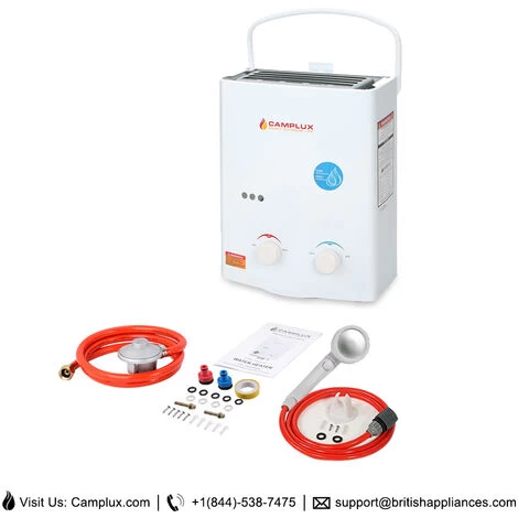 Portable Gas Water Heater, 5L Outdoor Shower For Camping, RV, Washing Horses Camplux AY132 - Image 5