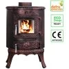 5KW Wood Burning Stove Cast Iron Fireplace Log Burner Bronze Defra Eco Design