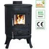 Black Wood Burning Stove Cast Iron Woodburner Fireplace 5KW Defra Eco Design