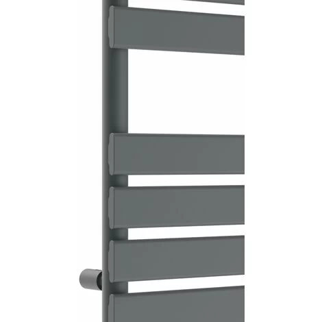 WarmeHaus Prefilled Electric Heated Towel Rail Thermostatic With Chrome LCD Display Heating Element 650x400mm-300W-Sand Grey - Image 3