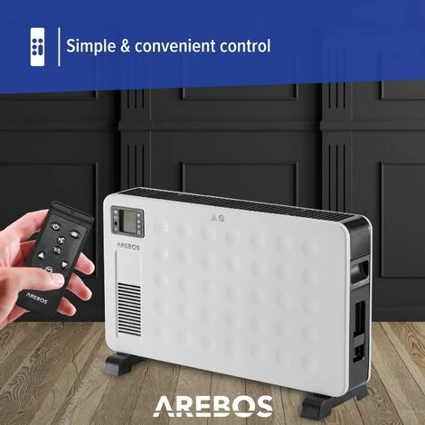 AREBOS Portable Convector 2300 W Heater Electric Heater White - Image 4