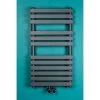 Warmehaus Hedmark Flat Panel Heated Towel Rail Radiator Ladder Style Bathroom Radiator Rad Anthracite 850 X 450mm