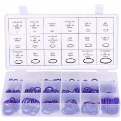270 Piece Rubber Gasket O Ring Assortment Kit Auto Air Conditioner Repair Tool (Purple)