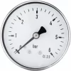 0-6 Bar 1/4" NPT Thread Pressure Gauge For Water Liquid Fuel Oil Air High Precision Pressure Gauge