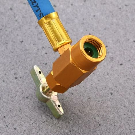 R134A Air Conditioning Refrigerant Charge Hose With Pressure Gauge For Car (1/2 Thread For America And Europe) - Image 3