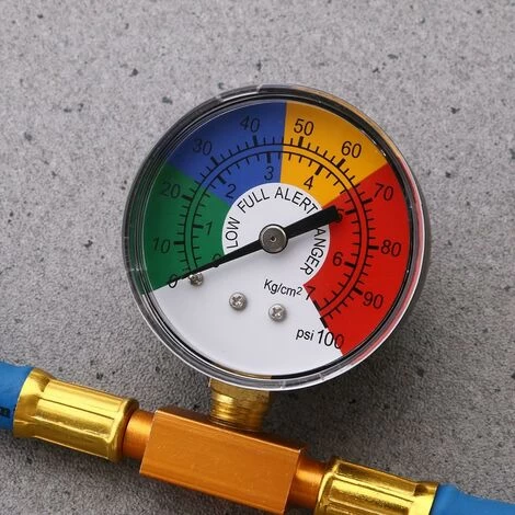 R134A Air Conditioning Refrigerant Charge Hose With Pressure Gauge For Car (1/2 Thread For America And Europe) - Image 5