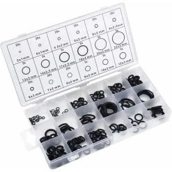 Rubber O Ring Assortment 18 Sizes Gaskets Nitrile NBR For Car Auto Repair Professional Plumbing Air Or Gas Connections