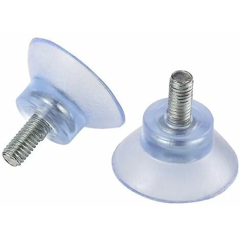 4Pcs Rubber Suction Cup Replacements For Glass Table Wall Top With 8mm Screw Transparent, Strong And Durable - Image 4