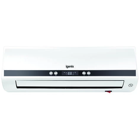 Igenix Over Door Fan Heater, Wall Mounted Air Curtain, 2000W, White -IG9042