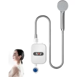 Electric Water Heater For Shower 3.5kw Led Digital Display Mini Instant 110v Hot Waterproof,EU