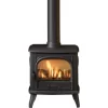 Dovre 280 Gas Stove, Matt Black, Conventional Flue, Natural Gas