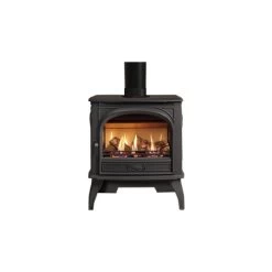 Dovre 425 Gas Stove, Matt Black, Balanced Flue, Natural Gas