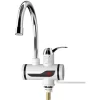 Electric Heating Digital Kitchen Kai Electric Water Heater Dual-use & Instantaneous Hot And Cold Water Faucet,EU Plug，G1/2 (water Below)