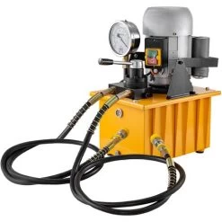 VEVOR Electric Driven Hydraulic Pump 750W Manual Valve 10152 PSI, Electric Driven Hydraulic Pump Double Acting High Rotating Speed 8L Oil Storing