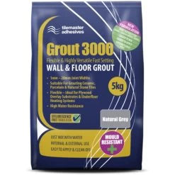Tilemaster 3000 Natural Grey 5kg Tile Grout