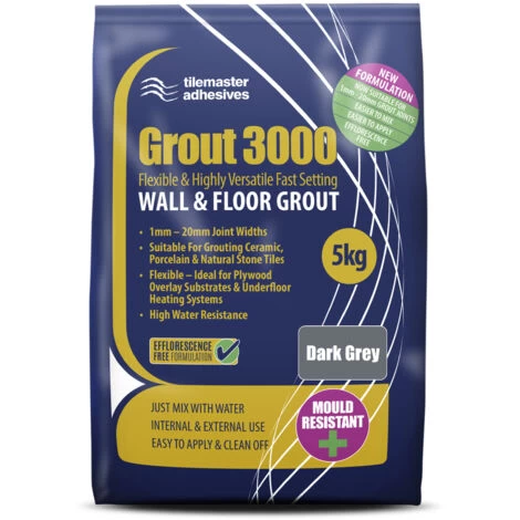 Tilemaster 3000 Dark Grey 5kg Tile Grout
