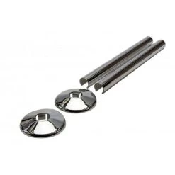 Talon Snappit Radiator Pipe Covers And Collars 200mm Chrome ACSNC K2