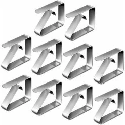 Tablecloth Clip, 10PCS Tablecloth Clip, Adjustable Tablecloth Clip, Stainless Steel Tablecloth Clips, Garden Tablecloth, Tablecloth Clip Tablecloth, Outdoor Tablecloth Clip,Party