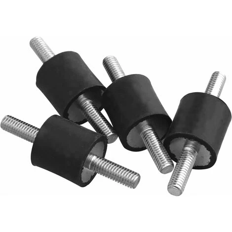 4pcs M6 20x20mm Double EXTREMENTS ABSEMPLOOK Anti Vibration Insistor Rubber Coin Rubbil - Image 2