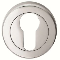 Serozzetta Escutcheon Euro Profile - Satin Chrome