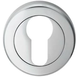 Serozzetta Escutcheon Euro Profile - Polished Chrome