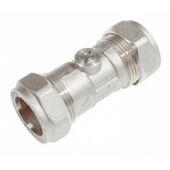 Beck 15mm Chrome Isolating Valve - Pack Of 10