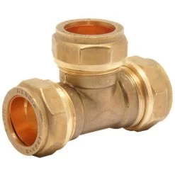 Pegler Mercia 22mm Equal Tee Compression Fitting