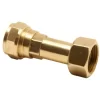 Pegler 15mm X 1/2'' Straight Swivel Tap Connector
