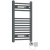 Prefilled Thermo LCD Display Electric Heated Towel Rail Straight Rads Radiator 700x400mm - 300W - Anthracite