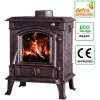8KW Woodburning Stove Cast Iron Log Burner Fireplace Eco Design Dafra Approved Antique Bronze