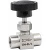 Valve 1/81/4 3/81/2 BSP NPT Stainless Steel Female SS 304 Tube Turn Off Adjustable Needle Valve For Water Gas Oil (Specification: 3/8, Thread Type: BSPP)