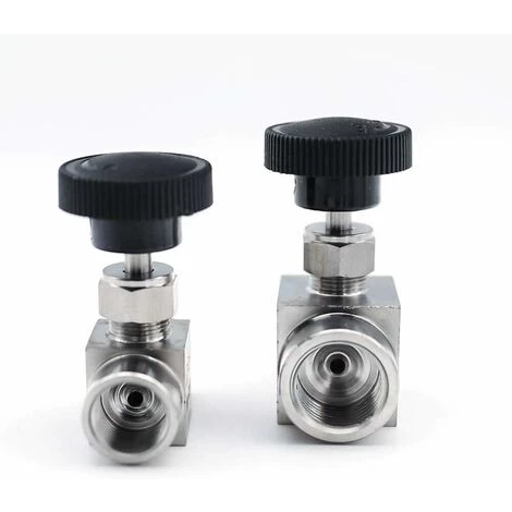 Valve 1/81/4 3/81/2 BSP NPT Stainless Steel Female SS 304 Tube Turn Off Adjustable Needle Valve For Water Gas Oil (Specification: 3/8, Thread Type: BSPP) - Image 4