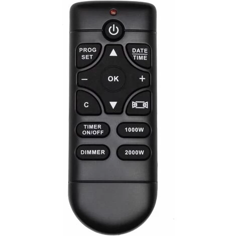 Free-standing Electric Fireplace With Heating - Artificial Fire With Switchable Heating Radiator - Thermostat - Image 4