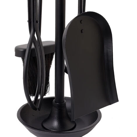 Hemlock Fireside Companion Set Tool Stand Iron Aluminium Handle - Image 3