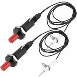 2 Pack Piezo Igniter Piezo Igniter Heat Resistant Gas Grill Piezo Igniter Igniter Electrode Ignition Spark With Push Button Piezo Spark Igniter