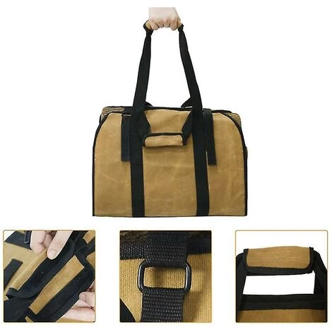 Firewood Storage Bag Outdoor Camping Wood Log Carrier Match Bag - Image 3