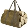 Large Canvas Firewood Carrier Bag Firewood Carrier Bag For Indoor Outdoor Use Storage Bag With Handles